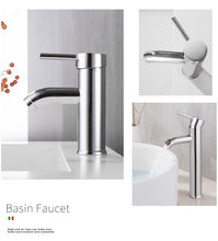 Load image into Gallery viewer, Chrome Bathroom Faucet