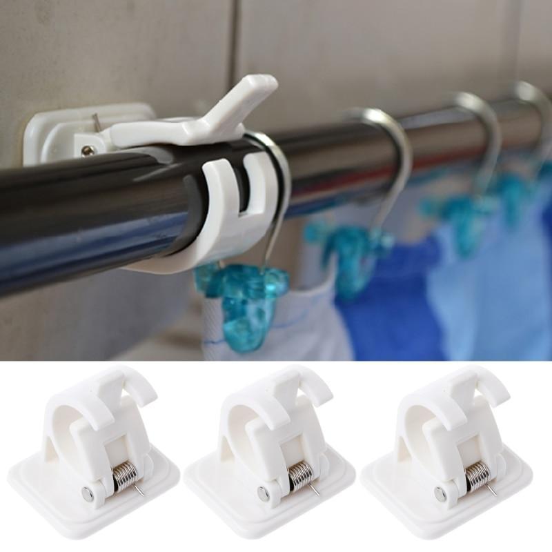 2Pcs Self Adhesive Curtain Rods